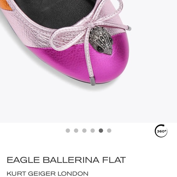 Kurt Geiger Ballerina Flats size 10/EUR 41 BUT fits like a 9/9.5 - Picture 5 of 8